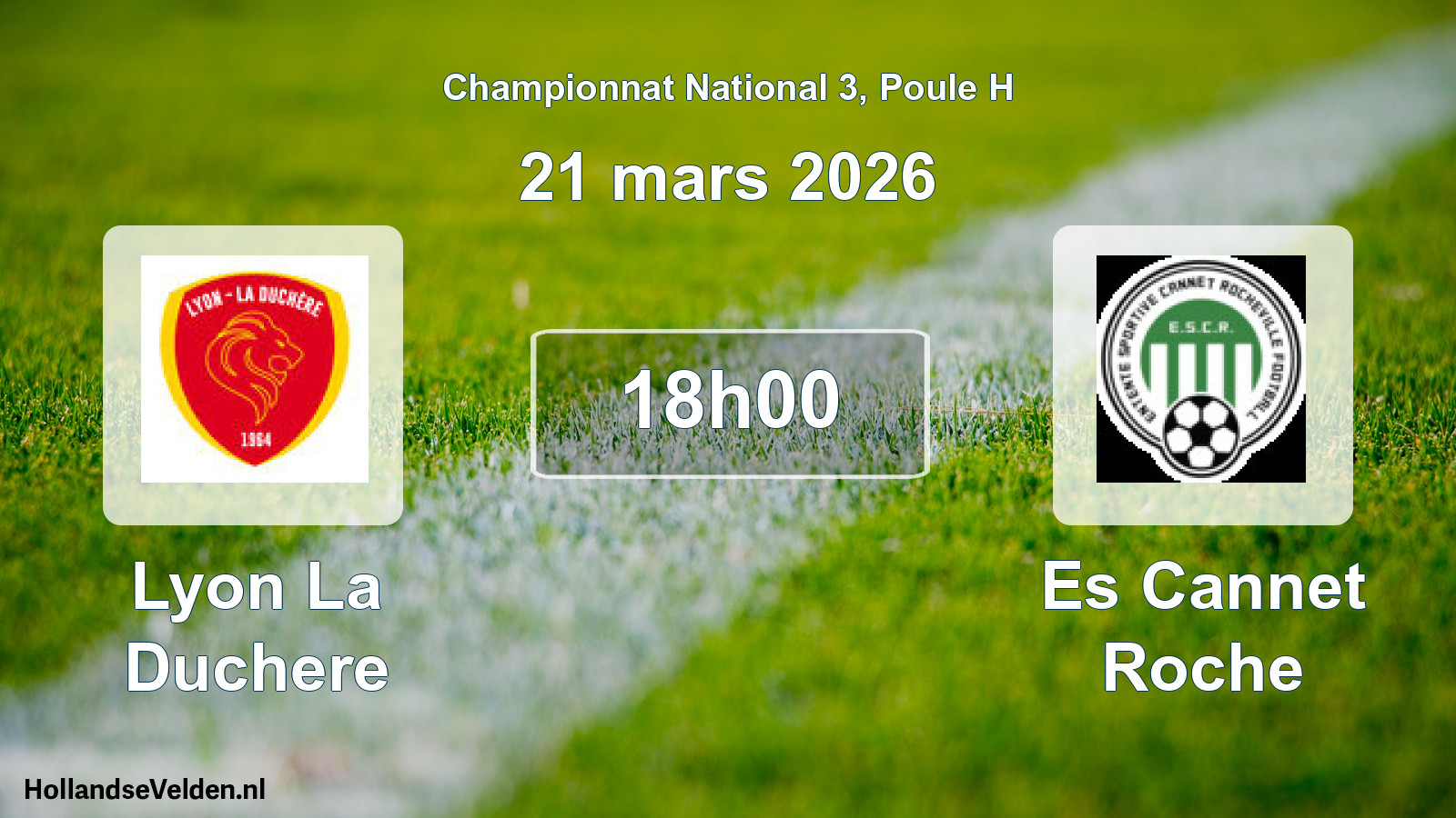 Scheduled Match: Lyon La Duchere - Es Cannet Roche (21 March 2026)