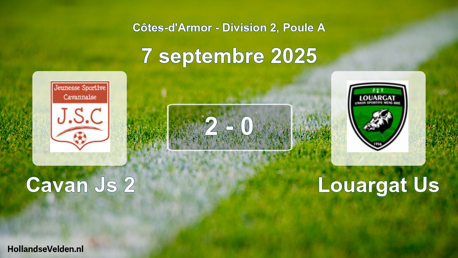 Total number of matches played: Cavan Js 2 - Louargat Us 2 - 0 (7 September 2025)