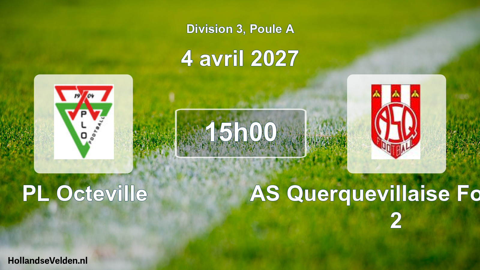 Geplande wedstrijd: PL Octeville - AS Querquevillaise Football 2 (4 april 2027)