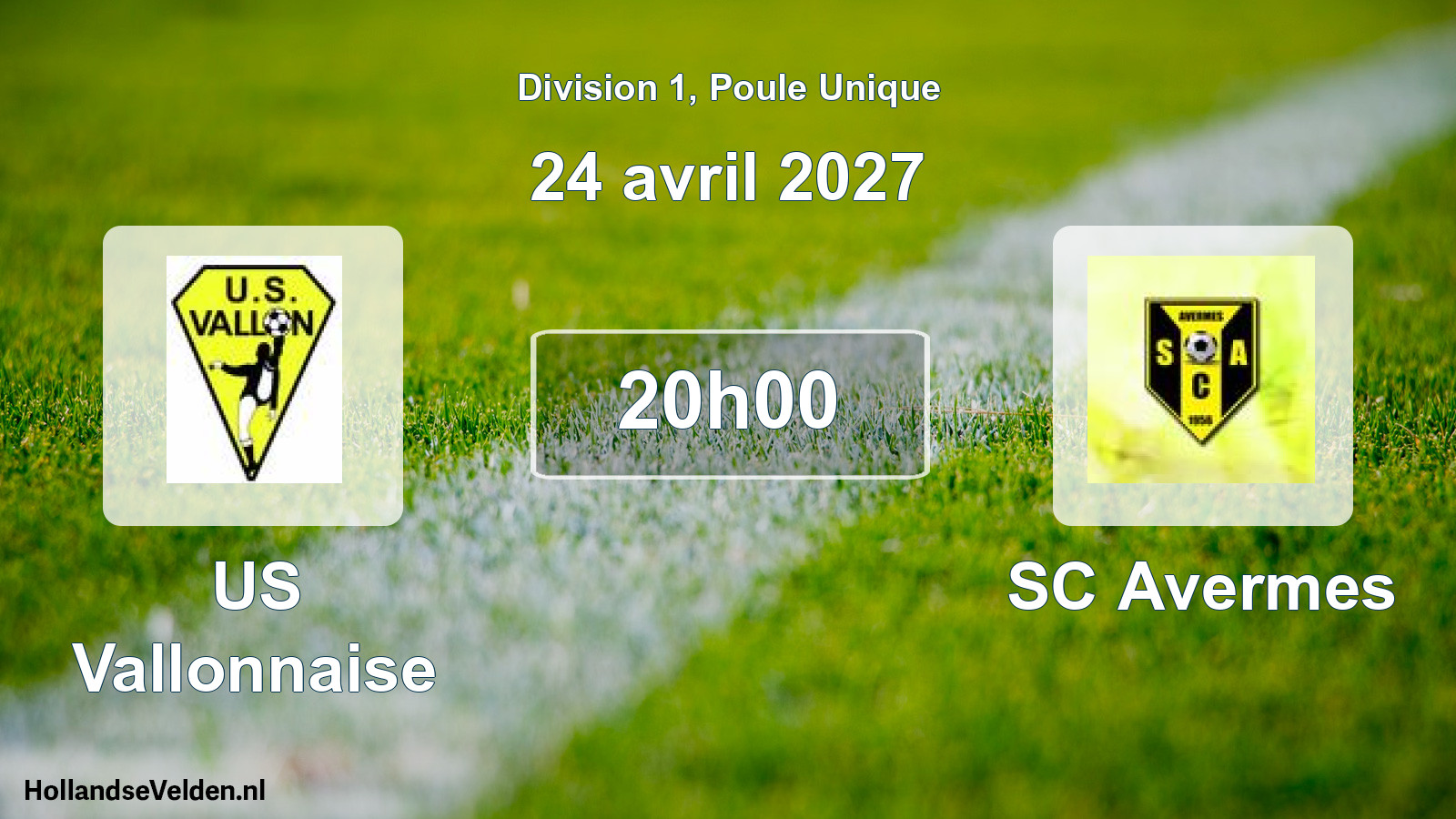 Scheduled Match: US Vallonnaise - SC Avermes (24 April 2027)