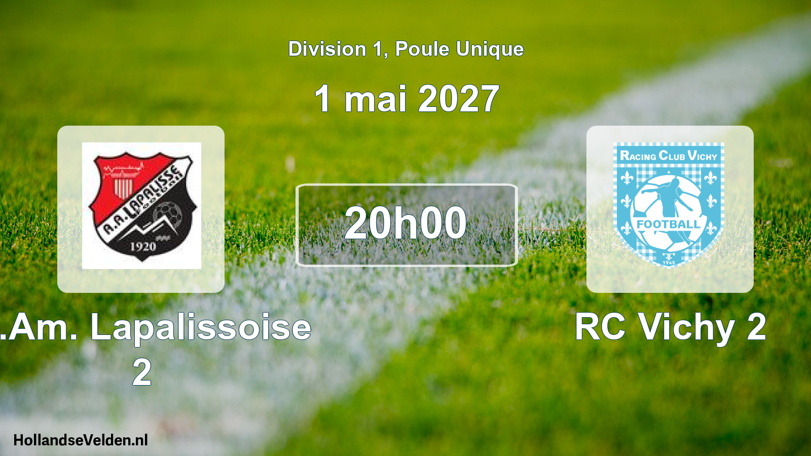 Scheduled Match: A.Am. Lapalissoise 2 - RC Vichy 2 (1 May 2027)