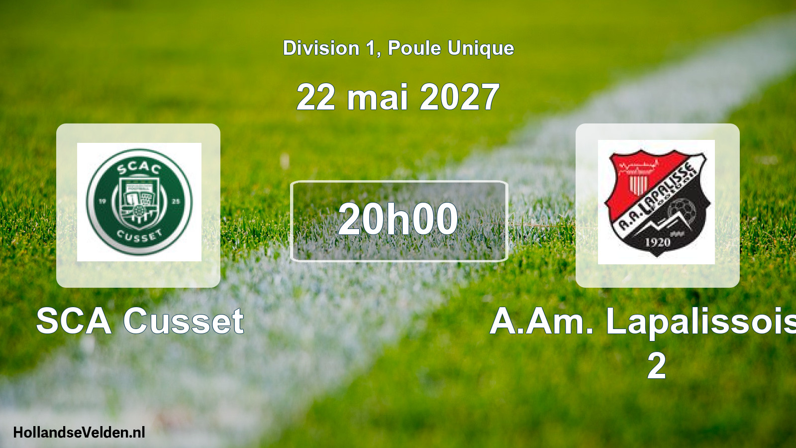 Scheduled Match: SCA Cusset - A.Am. Lapalissoise 2 (22 May 2027)