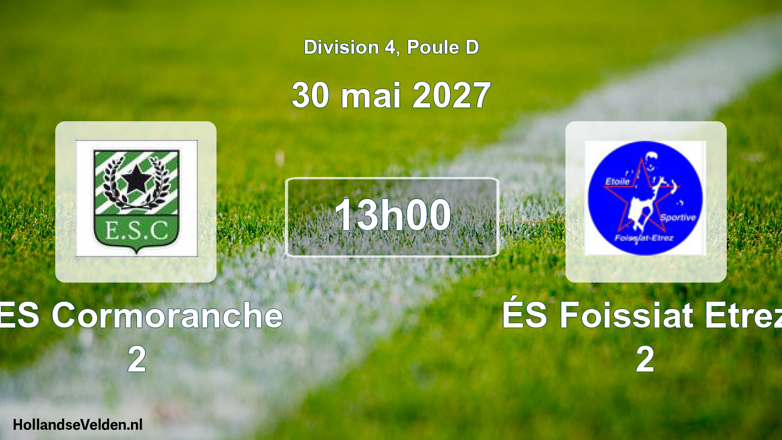 Scheduled Match: ES Cormoranche 2 - ÉS Foissiat Etrez 2 (30 May 2027)
