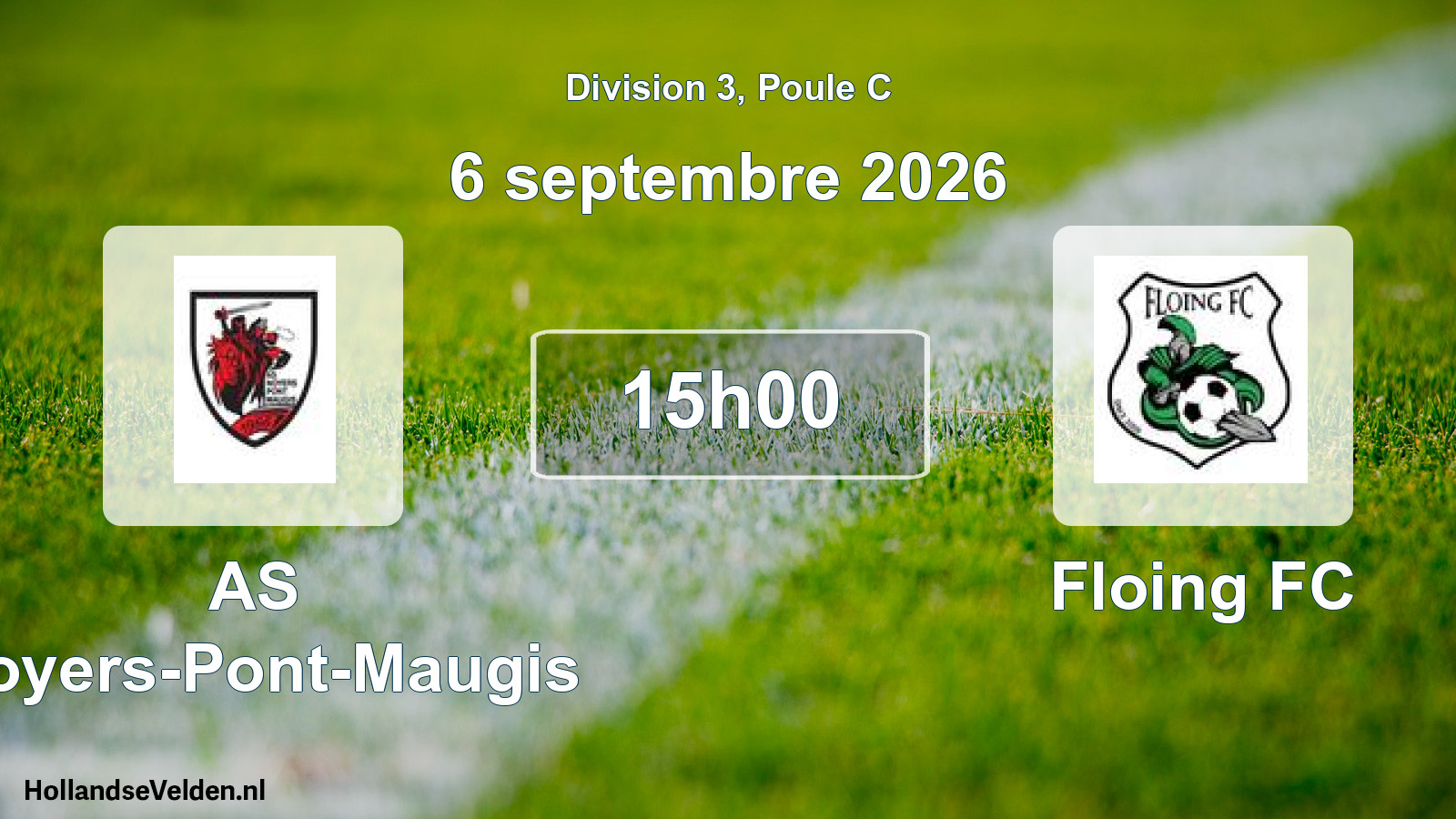 Match programmé: AS Noyers-Pont-Maugis - Floing FC (6 septembre 2026)