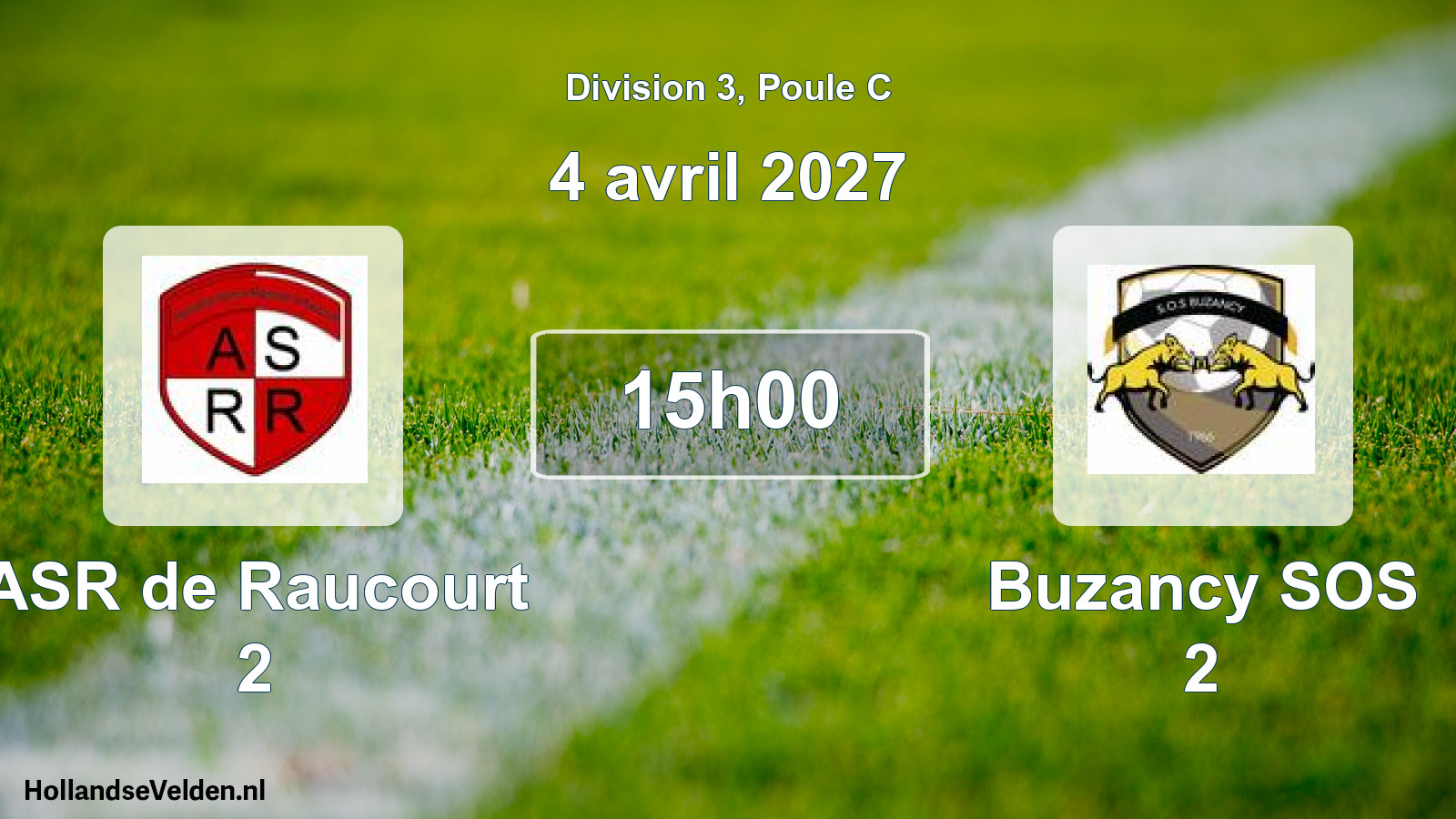 Match programmé: ASR de Raucourt 2 - Buzancy SOS 2 (4 avril 2027)
