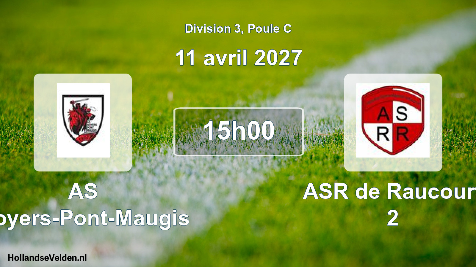 Match programmé: AS Noyers-Pont-Maugis - ASR de Raucourt 2 (11 avril 2027)