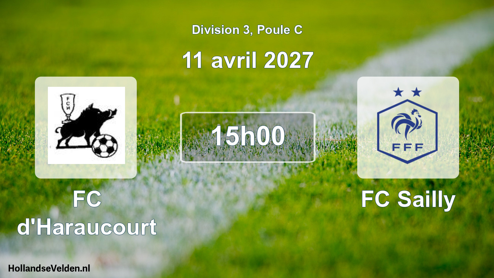 Match programmé: FC d'Haraucourt - FC Sailly (11 avril 2027)