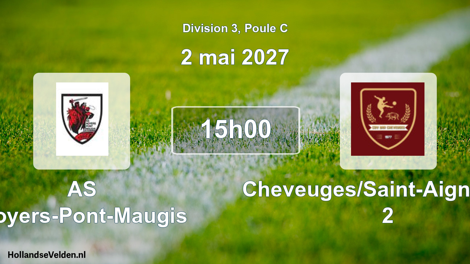 Match programmé: AS Noyers-Pont-Maugis - Cheveuges/Saint-Aignan CO 2 (2 mai 2027)