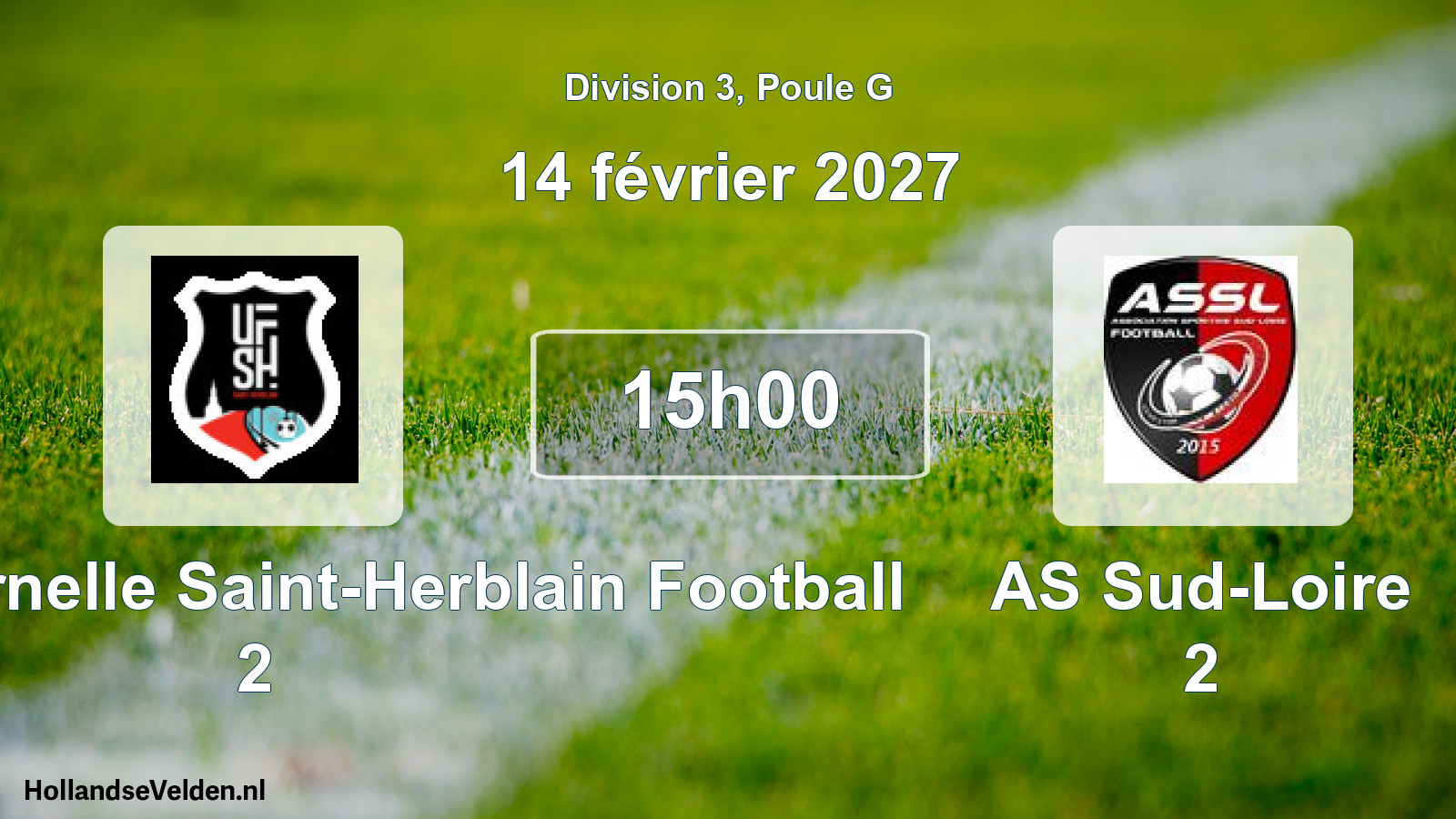 Scheduled Match: Union Fraternelle Saint-Herblain Football 2 - AS Sud-Loire 2 (14 February 2027)