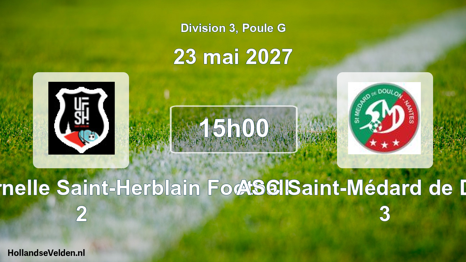 Scheduled Match: Union Fraternelle Saint-Herblain Football 2 - ASC Saint-Médard de Doulon 3 (23 May 2027)
