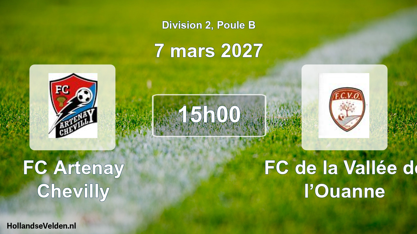 Scheduled Match: FC Artenay Chevilly - FC de la Vallée de l’Ouanne (7 March 2027)