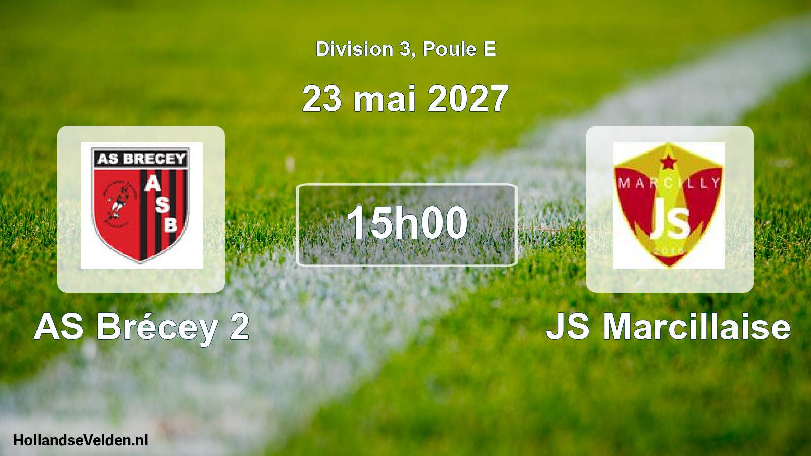 Match programmé: AS Brécey 2 - JS Marcillaise (23 mai 2027)