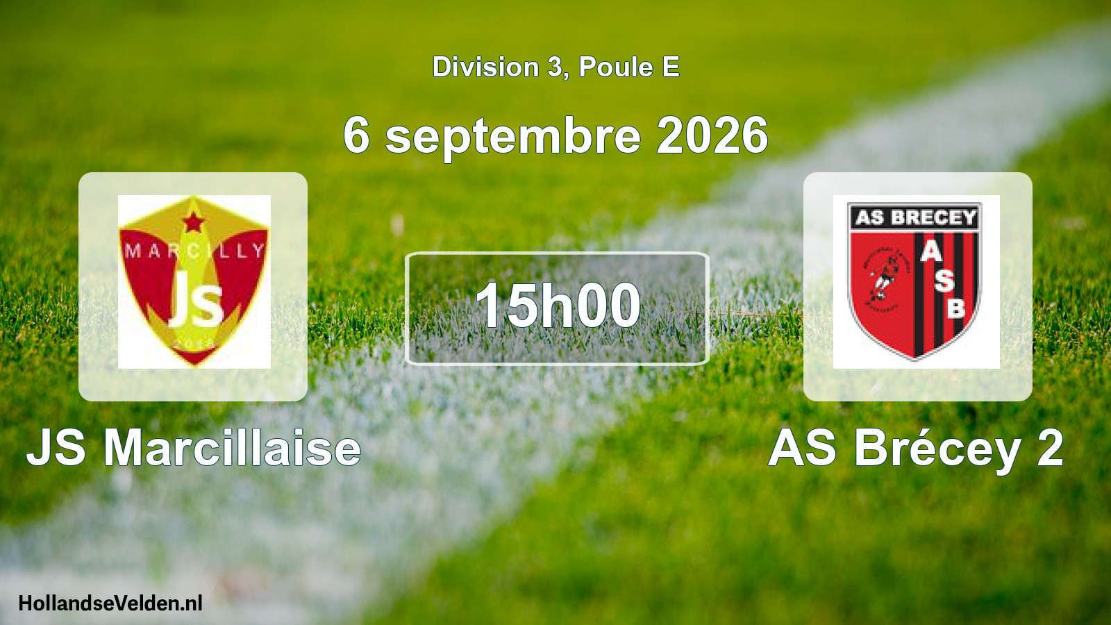 Scheduled Match: JS Marcillaise - AS Brécey 2 (6 September 2026)