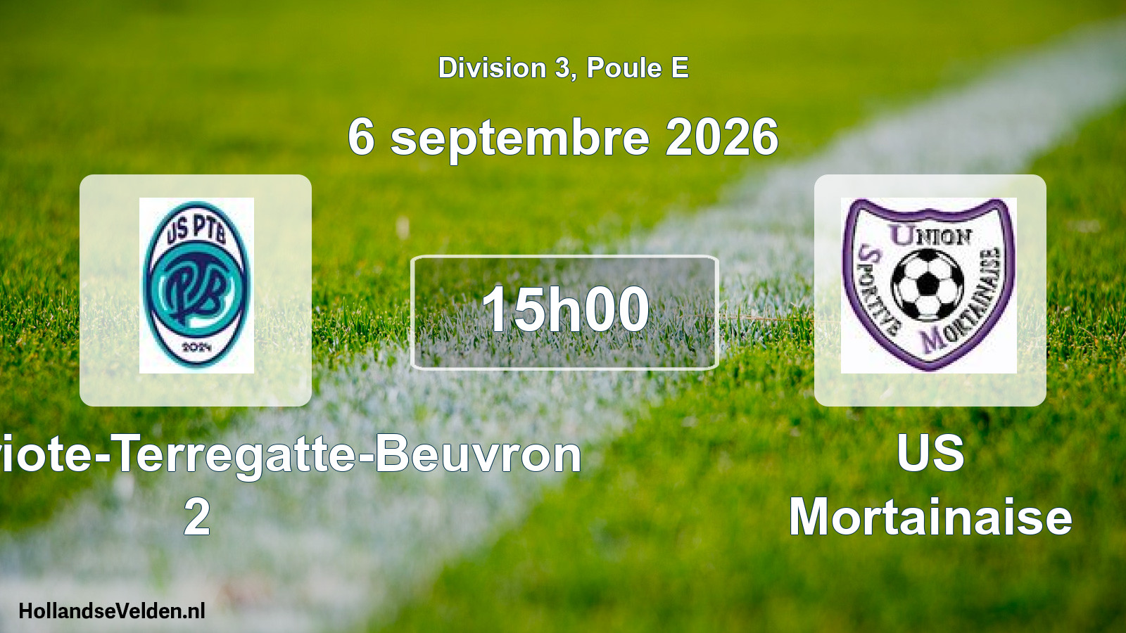 Scheduled Match: US Patriote-Terregatte-Beuvron 2 - US Mortainaise (6 September 2026)