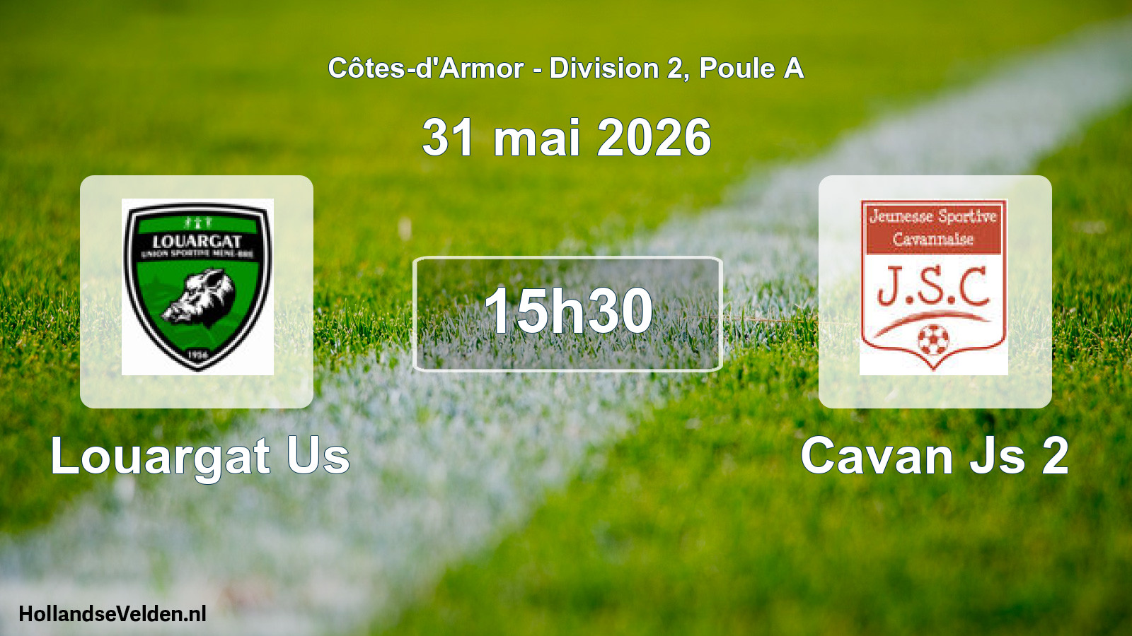 Scheduled Match: Louargat Us - Cavan Js 2 (31 May 2026)