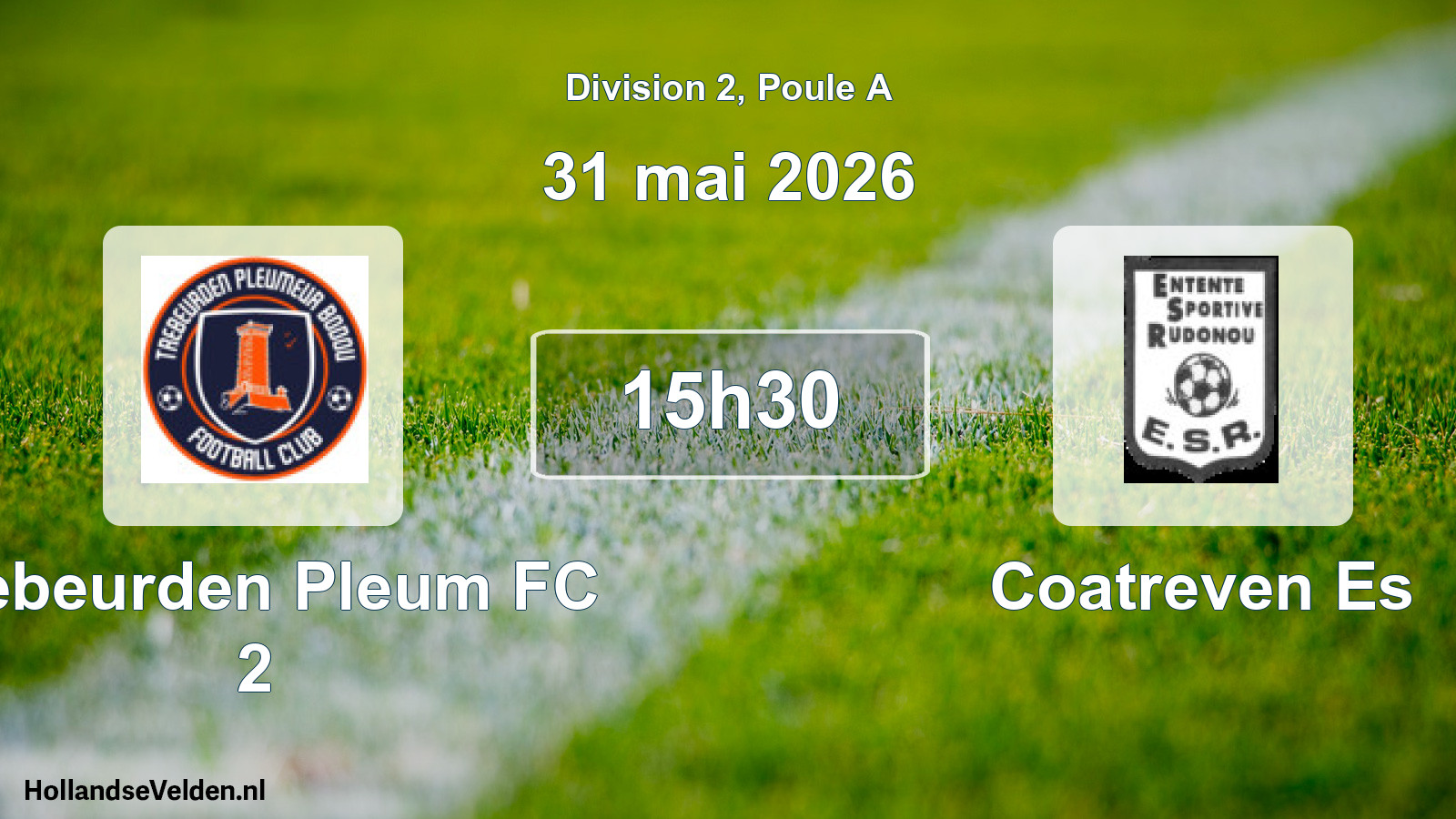 Scheduled Match: Trebeurden Pleum FC 2 - Coatreven Es (31 May 2026)