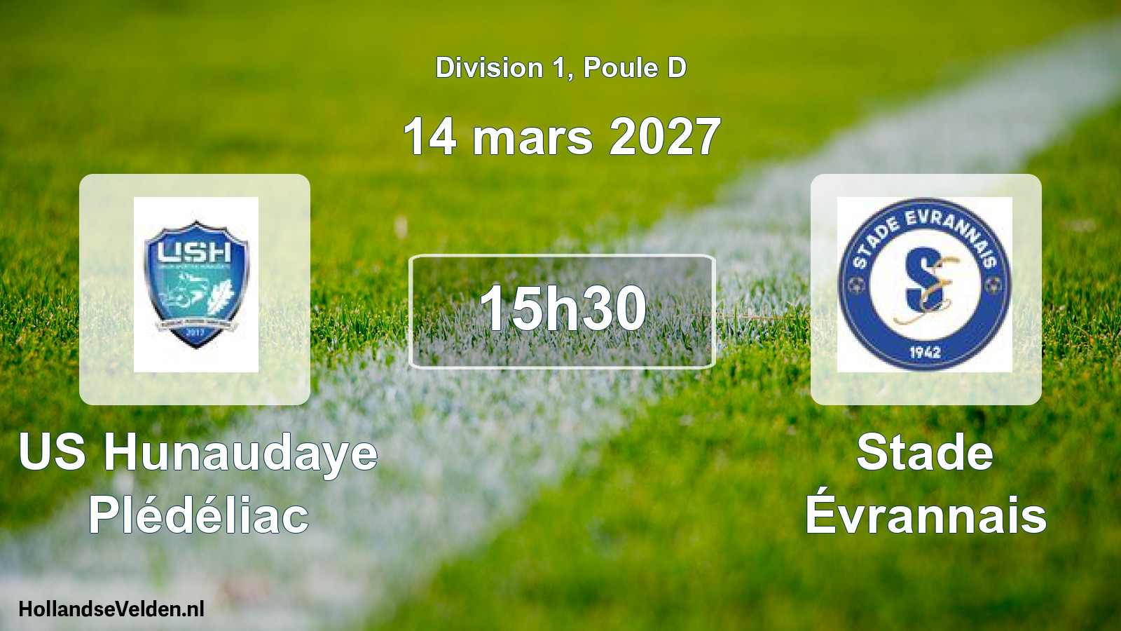 Scheduled Match: US Hunaudaye Plédéliac - Stade Évrannais (14 March 2027)