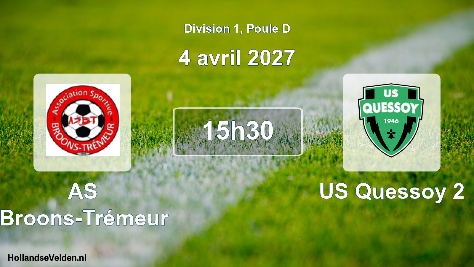 Scheduled Match: AS Broons-Trémeur - US Quessoy 2 (4 April 2027)