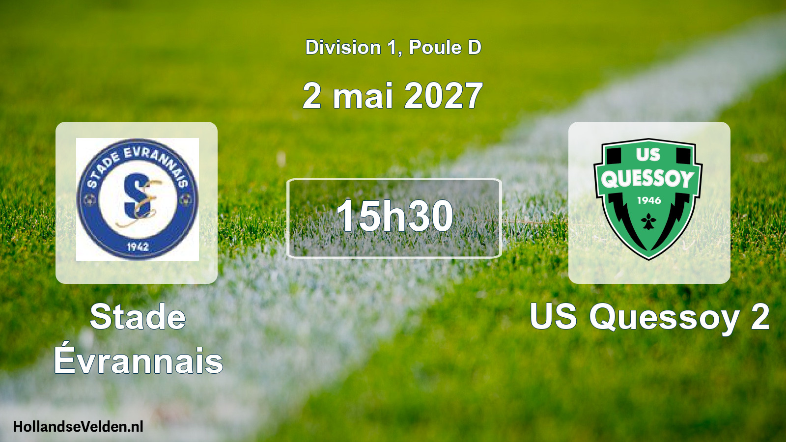 Scheduled Match: Stade Évrannais - US Quessoy 2 (2 May 2027)