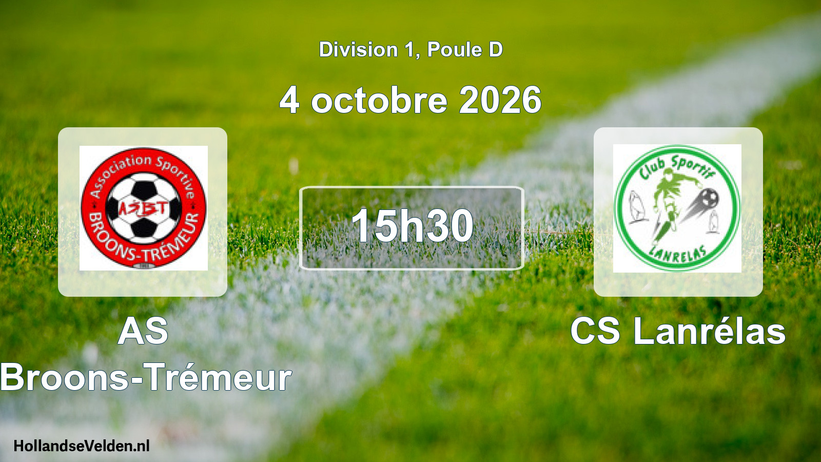 Scheduled Match: AS Broons-Trémeur - CS Lanrélas (4 October 2026)
