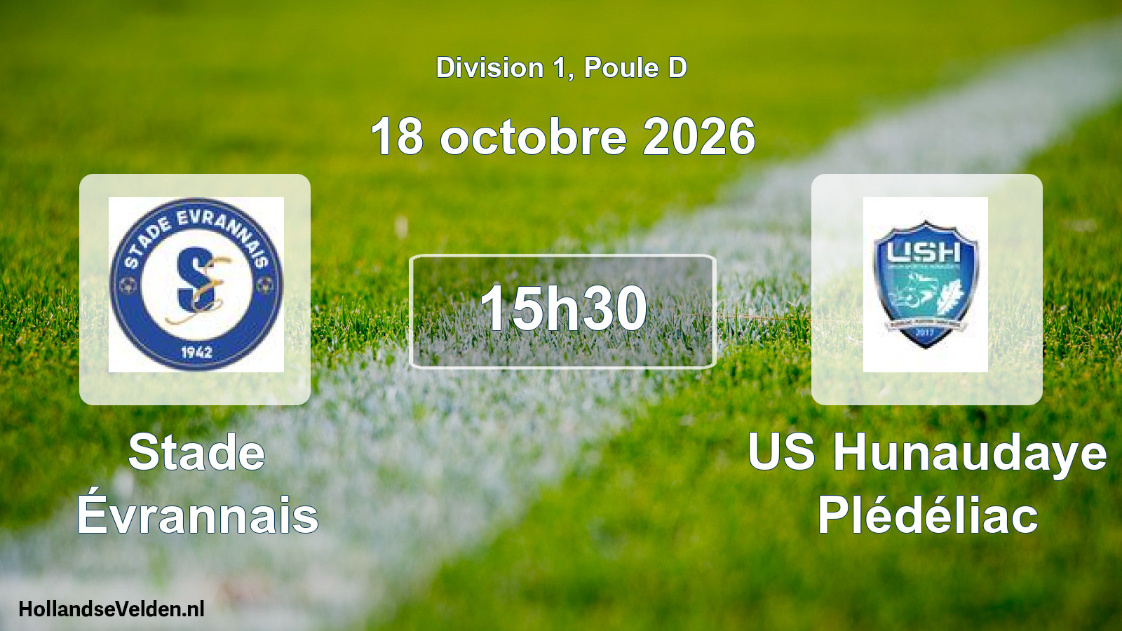 Scheduled Match: Stade Évrannais - US Hunaudaye Plédéliac (18 October 2026)