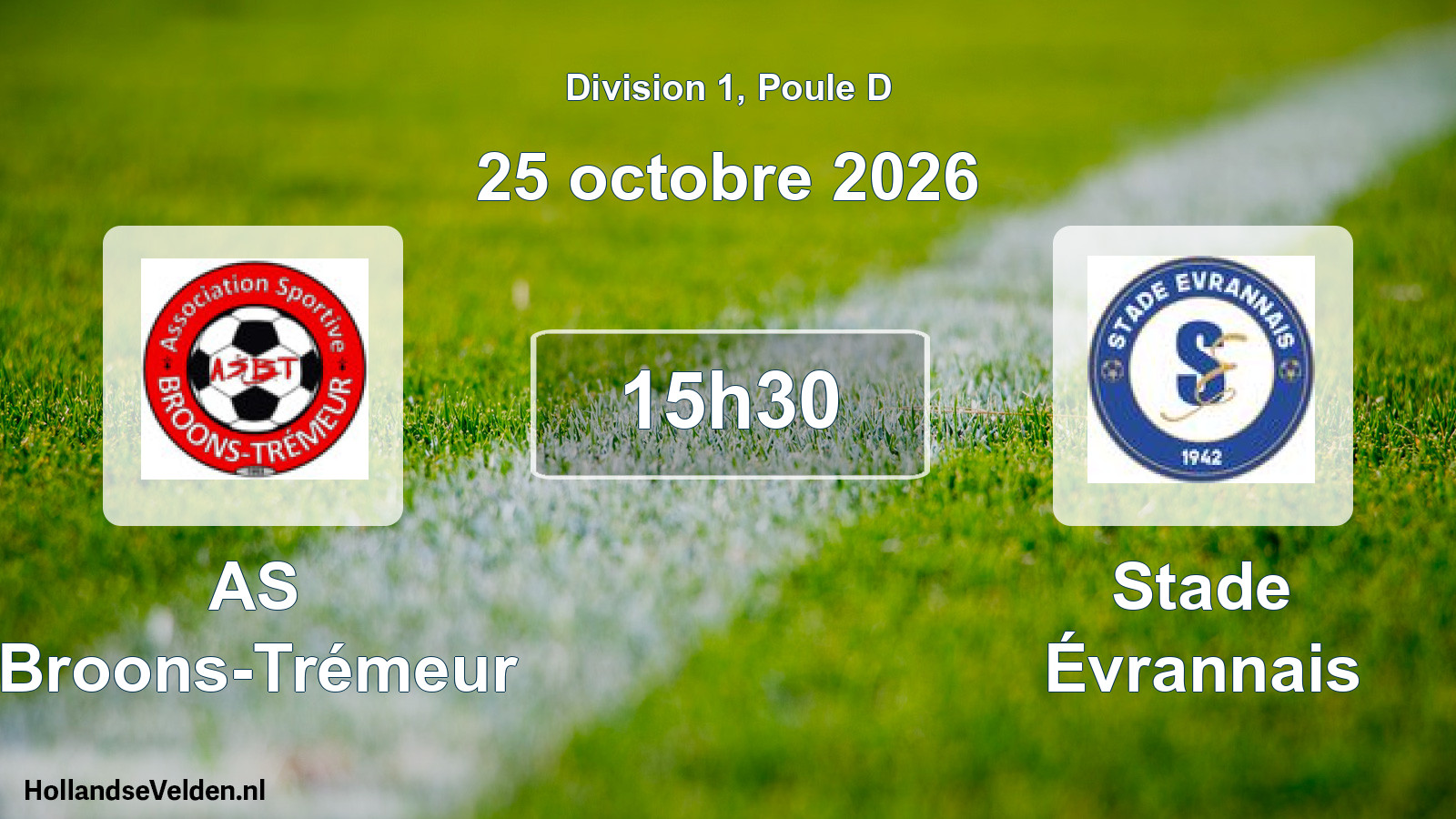 Scheduled Match: AS Broons-Trémeur - Stade Évrannais (25 October 2026)