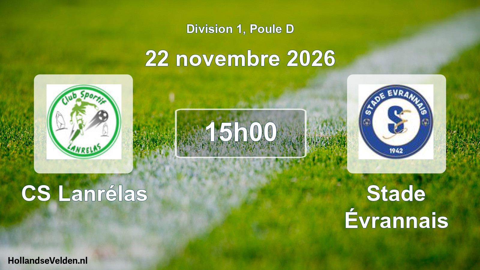 Scheduled Match: CS Lanrélas - Stade Évrannais (22 November 2026)