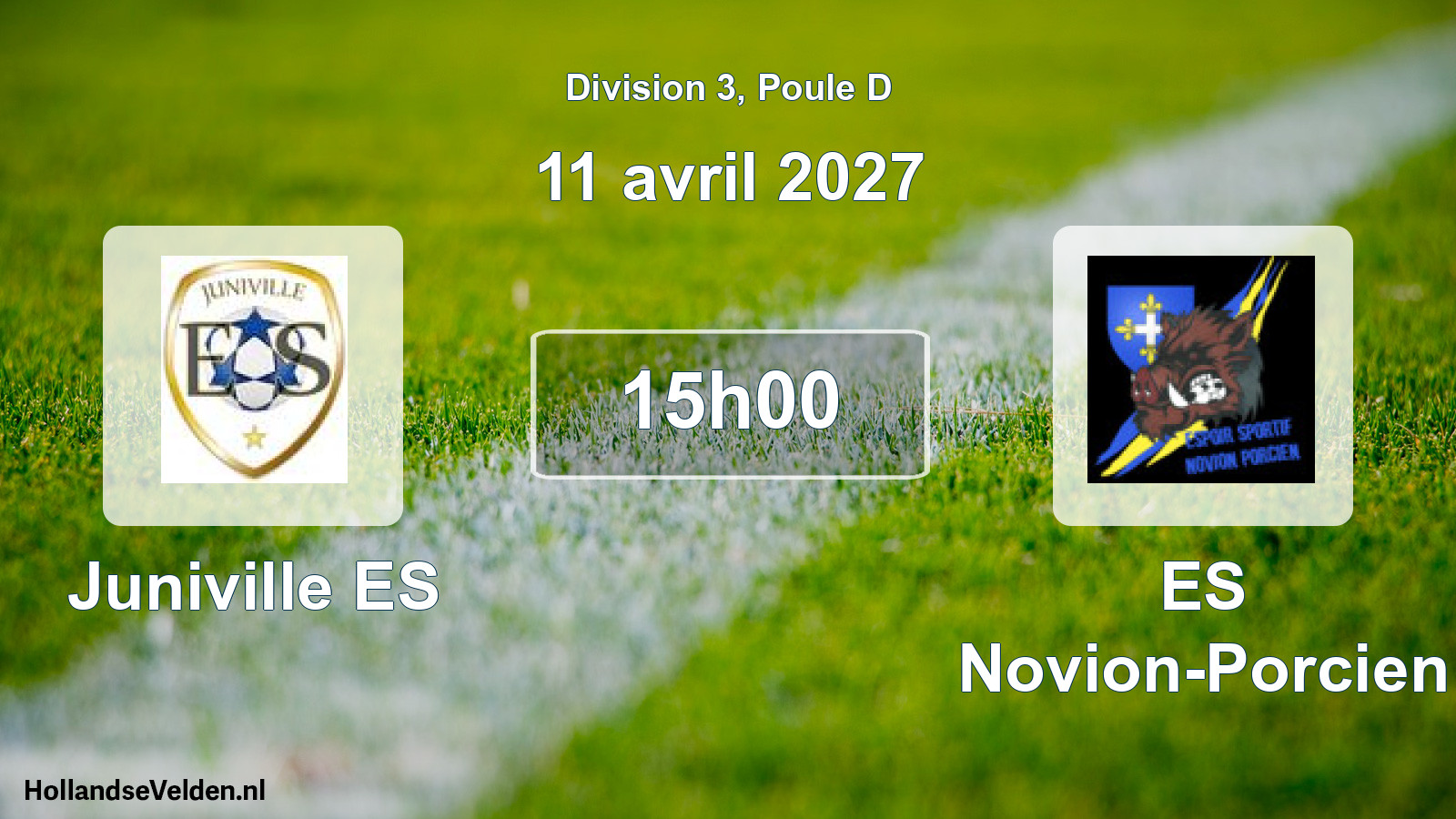 Match programmé: Juniville ES - ES Novion-Porcien (11 avril 2027)