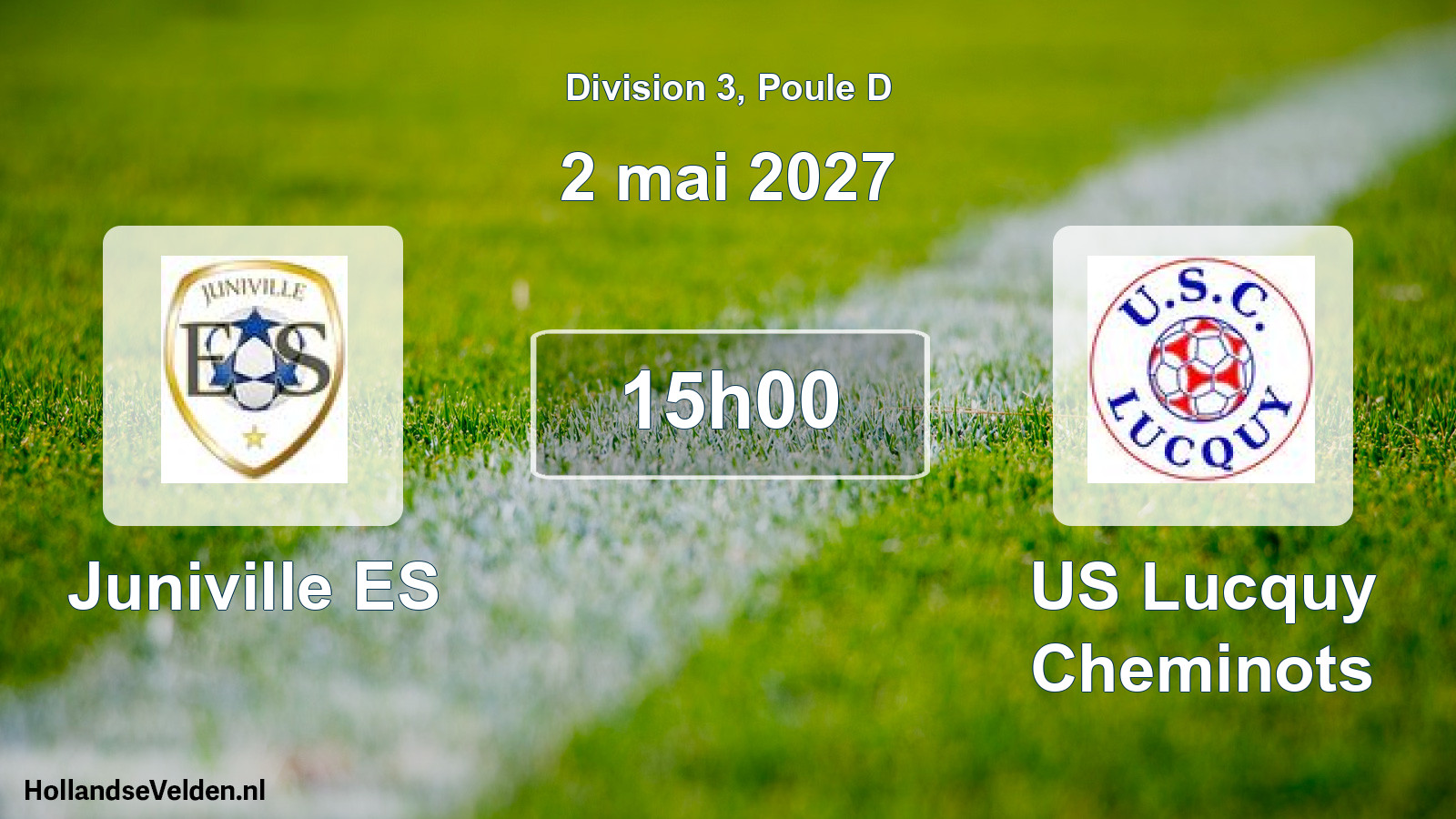 Match programmé: Juniville ES - US Lucquy Cheminots (2 mai 2027)