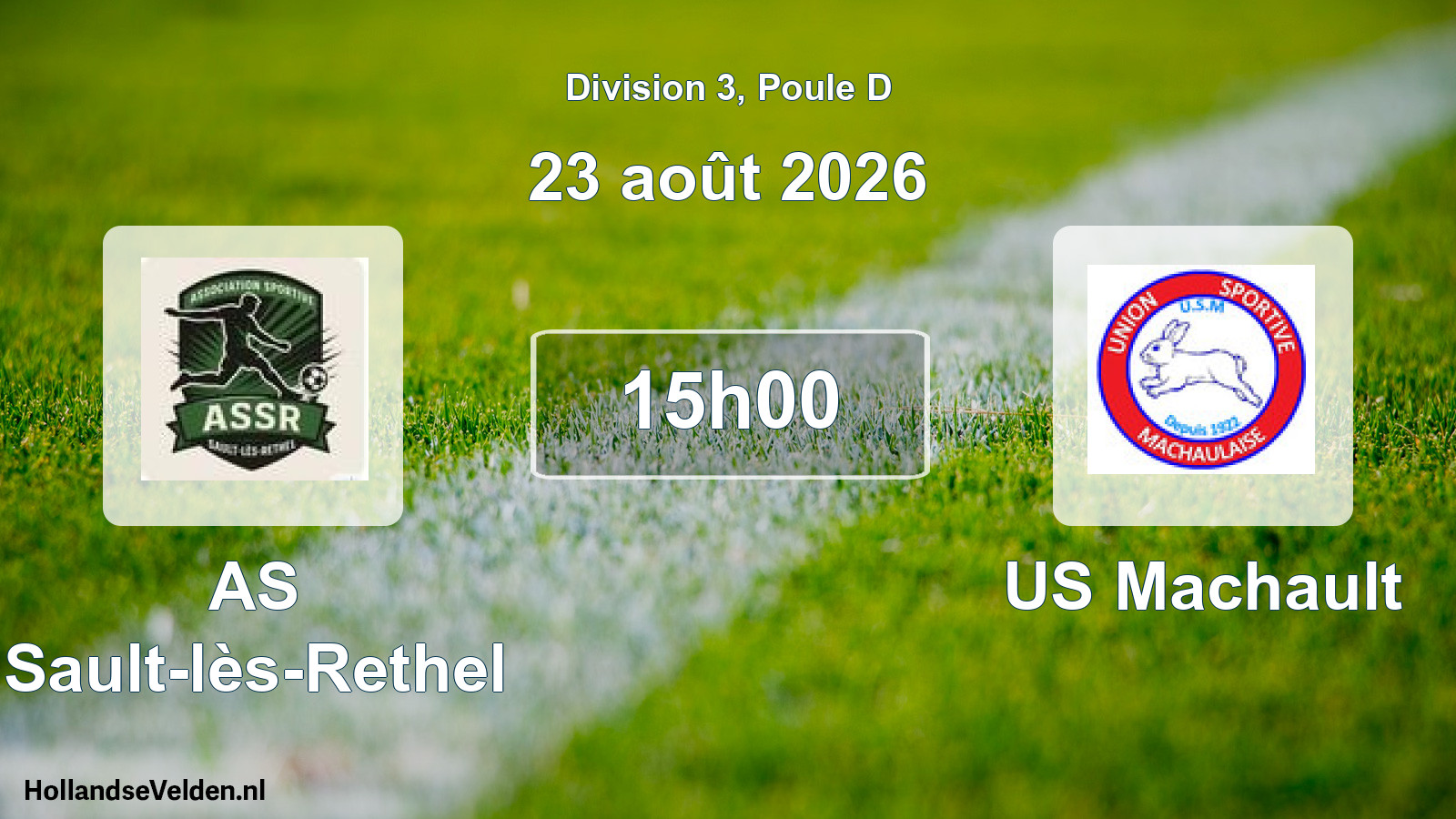 Scheduled Match: AS Sault-lès-Rethel - US Machault (23 August 2026)