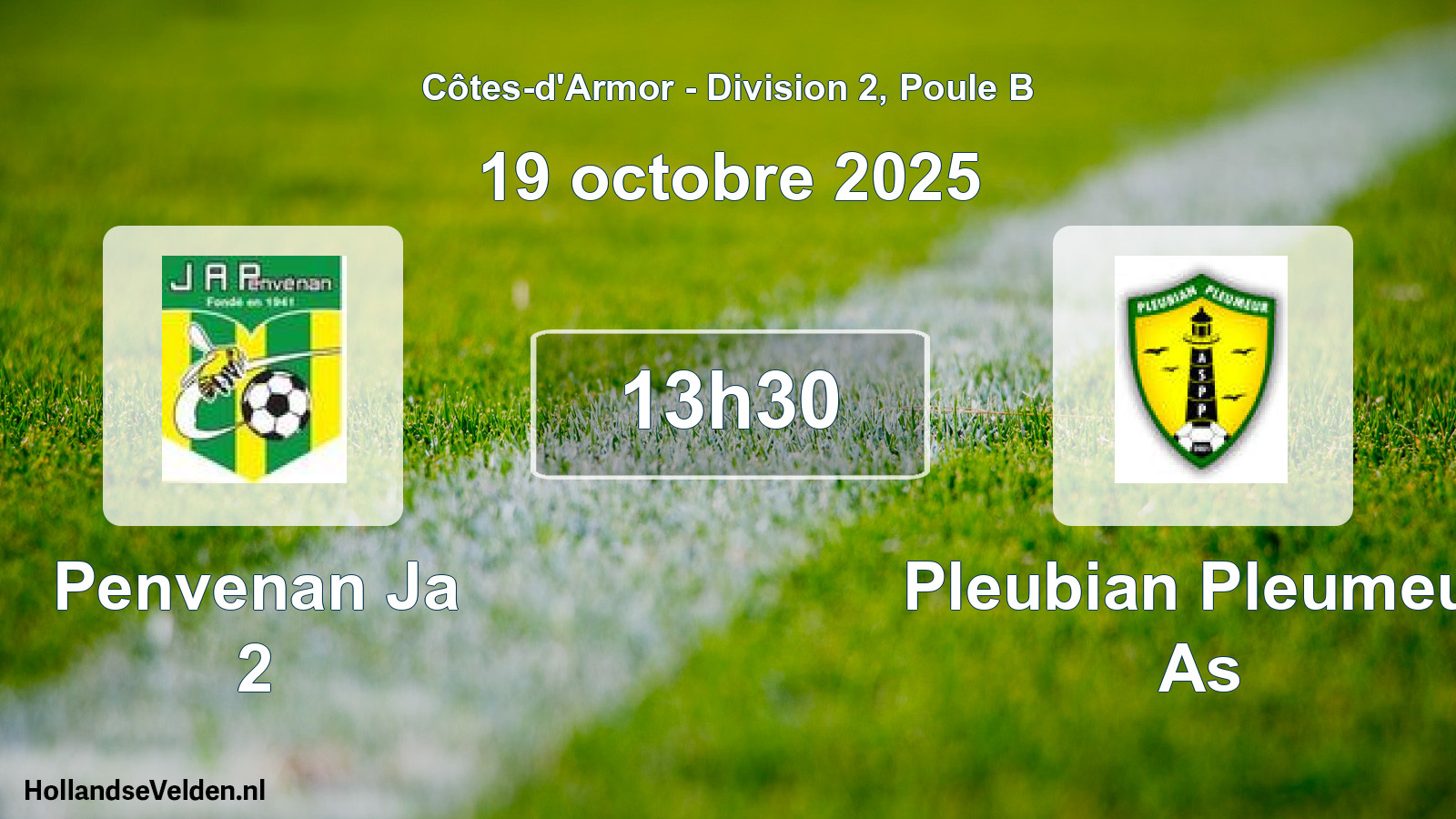 Scheduled Match: Penvenan Ja 2 - Pleubian Pleumeur As (19 October 2025)