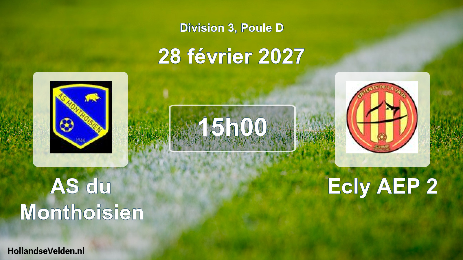 Match programmé: AS du Monthoisien - Ecly AEP 2 (28 février 2027)