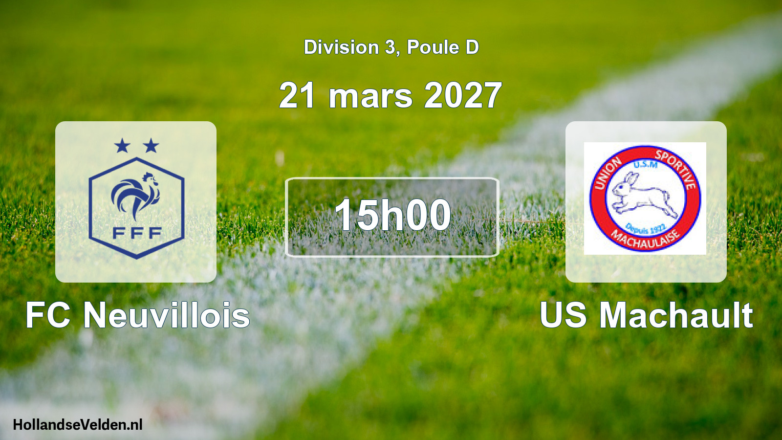 Match programmé: FC Neuvillois - US Machault (21 mars 2027)