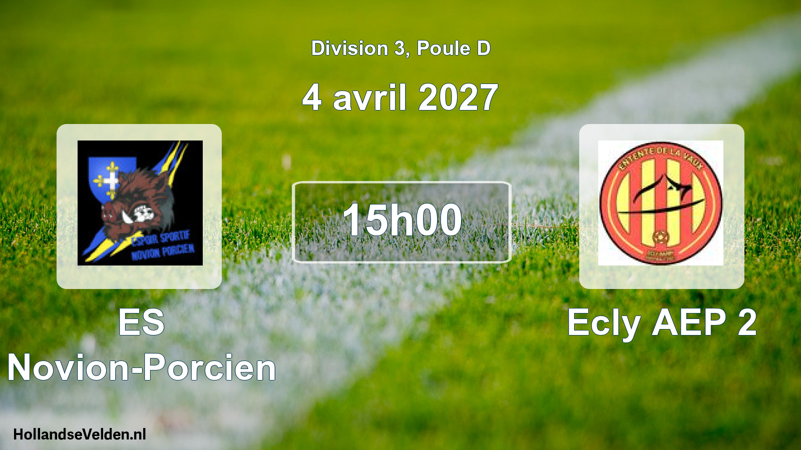 Match programmé: ES Novion-Porcien - Ecly AEP 2 (4 avril 2027)