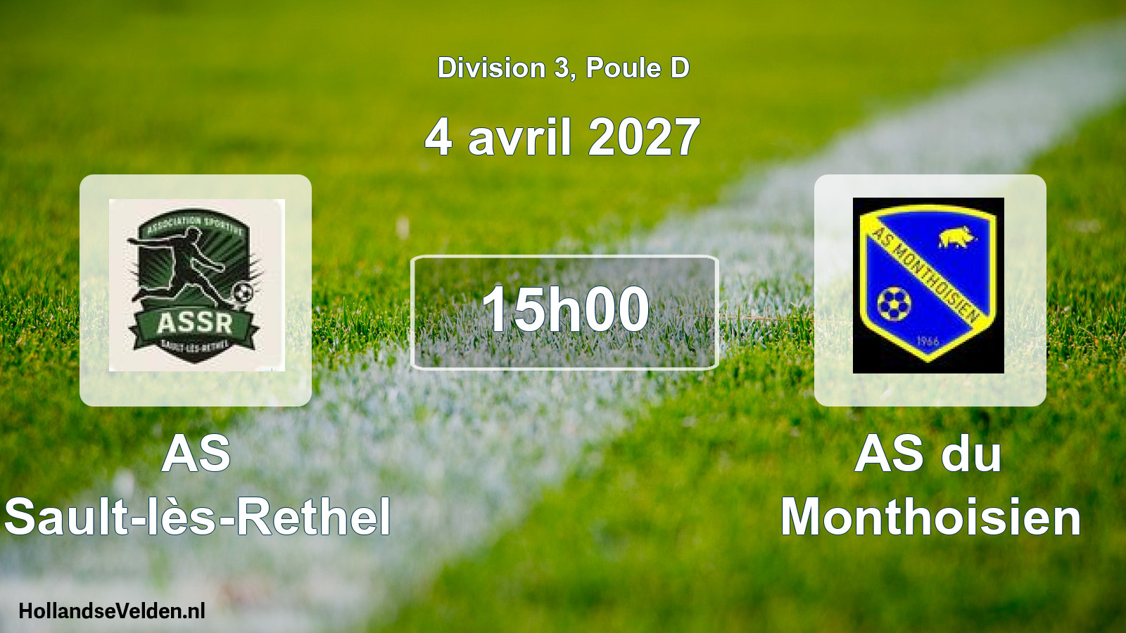 Match programmé: AS Sault-lès-Rethel - AS du Monthoisien (4 avril 2027)