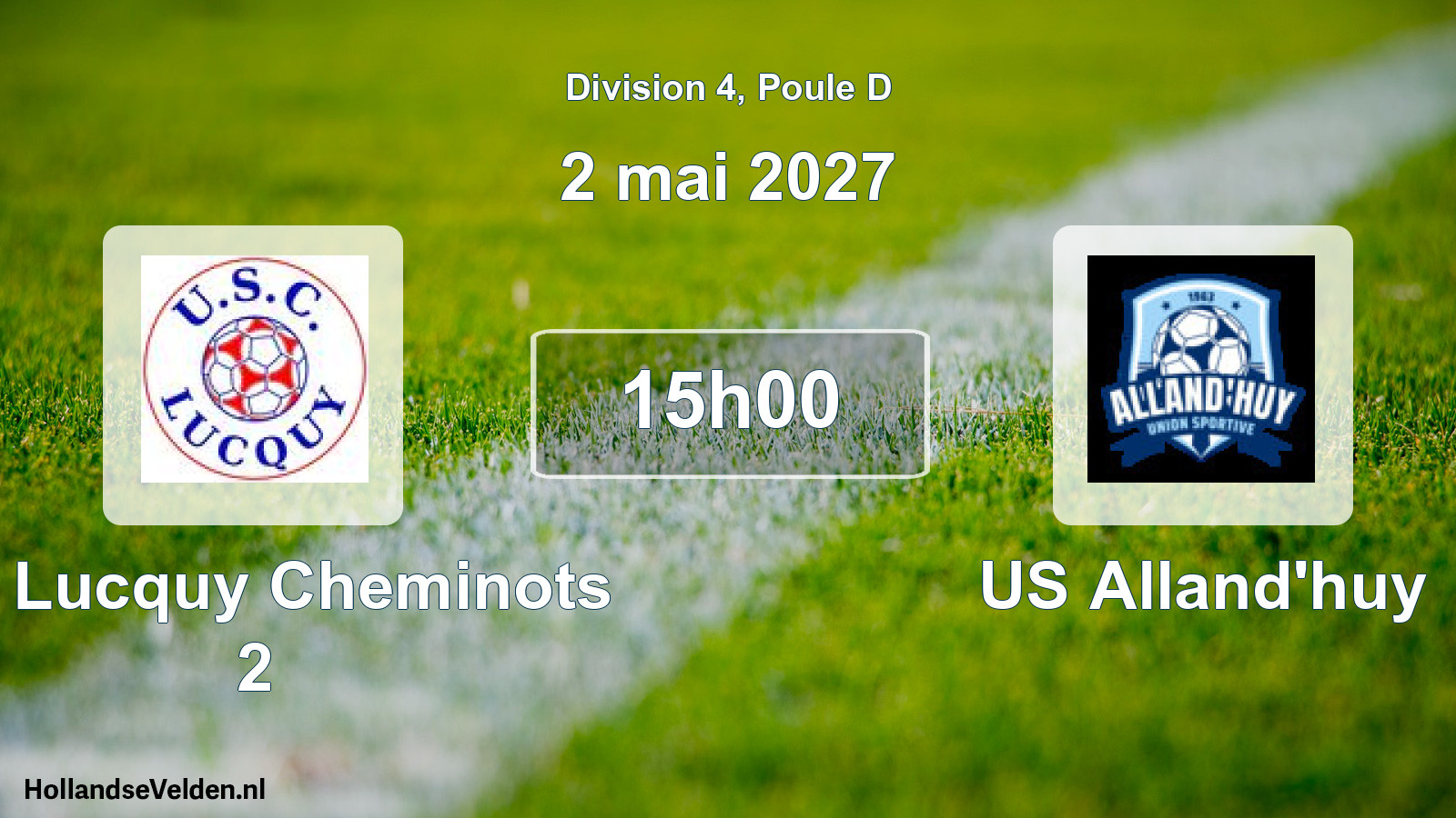 Match programmé: US Lucquy Cheminots 2 - US Alland'huy (2 mai 2027)