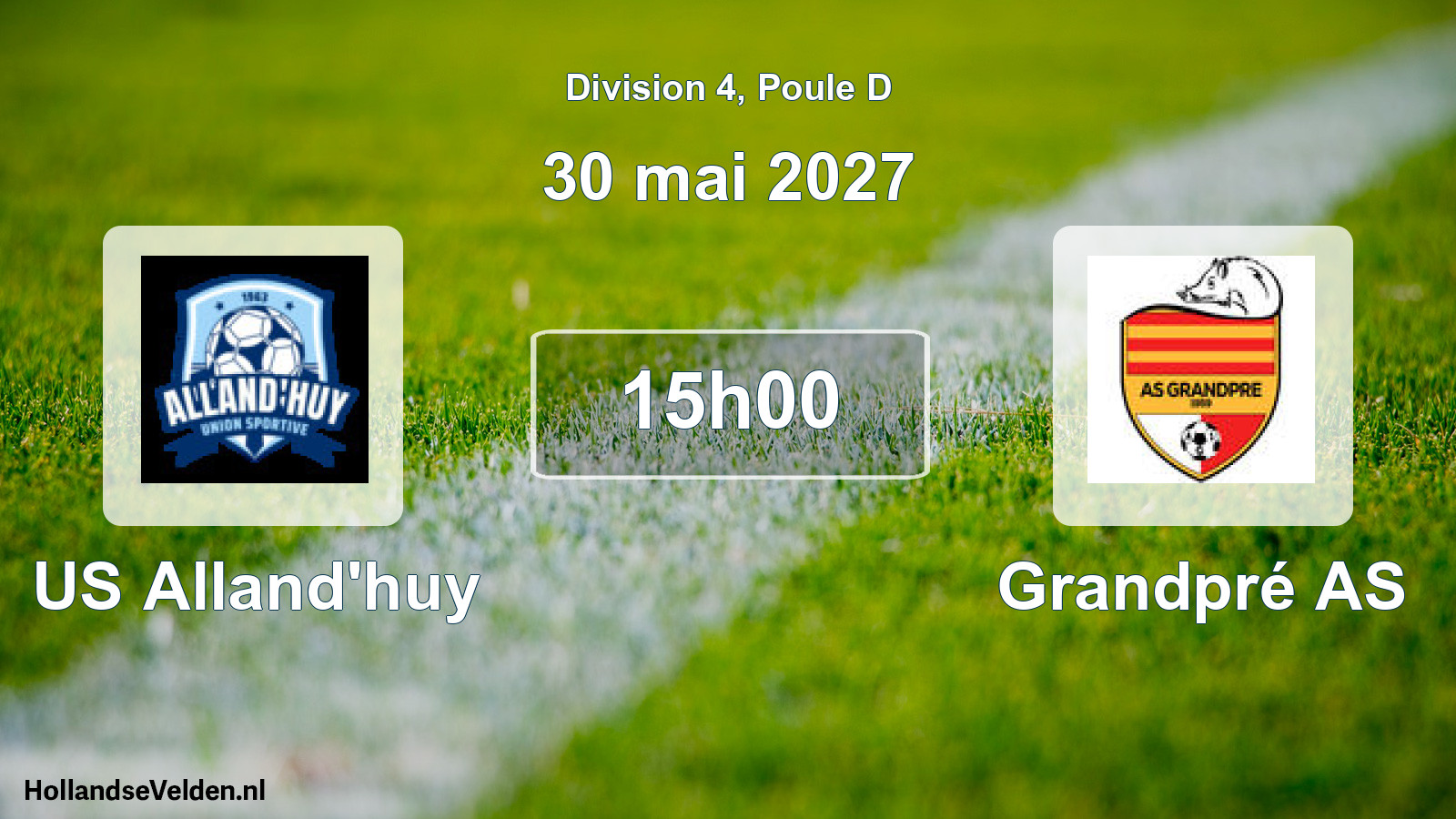 Match programmé: US Alland'huy - Grandpré AS (30 mai 2027)