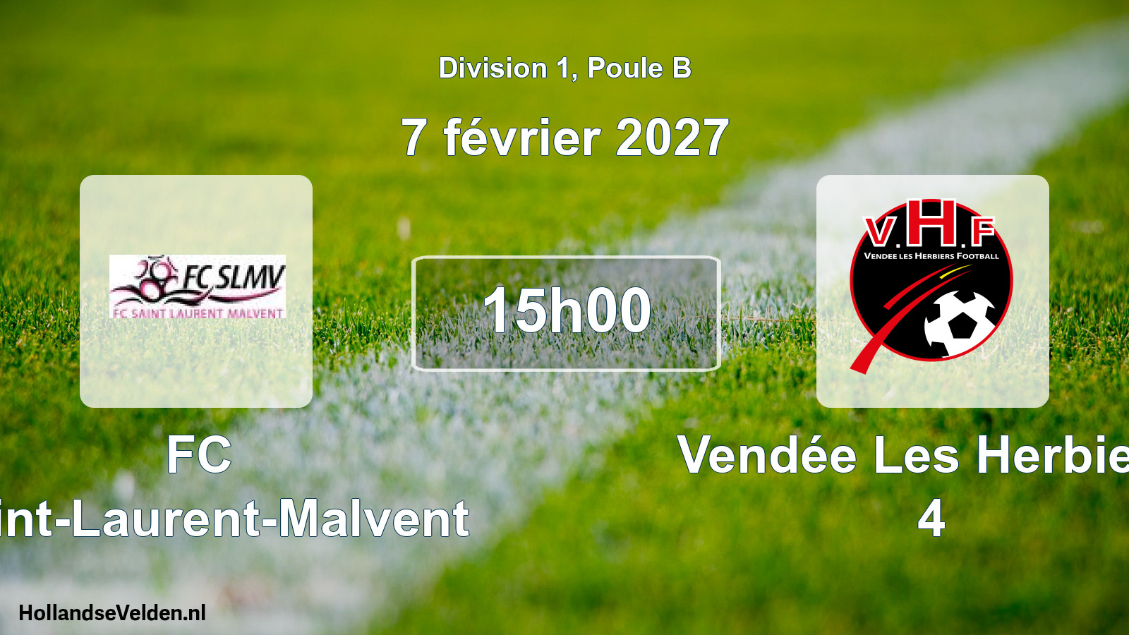 Scheduled Match: FC Saint-Laurent-Malvent - Vendée Les Herbiers 4 (7 February 2027)