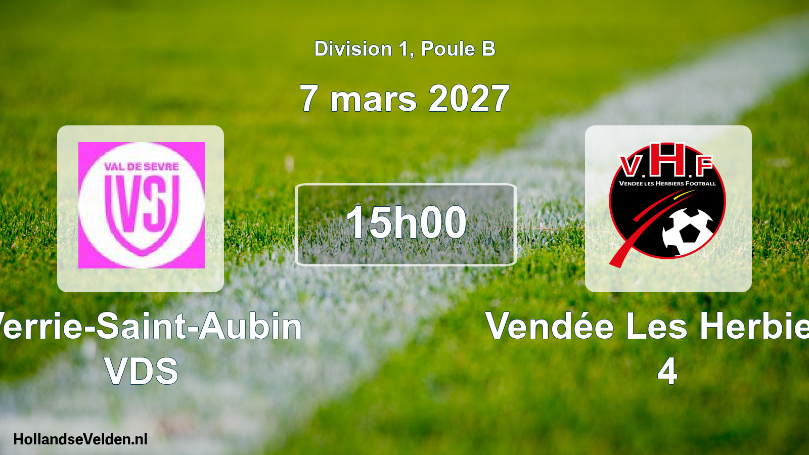Match programmé: Verrie-Saint-Aubin VDS - Vendée Les Herbiers 4 (7 mars 2027)