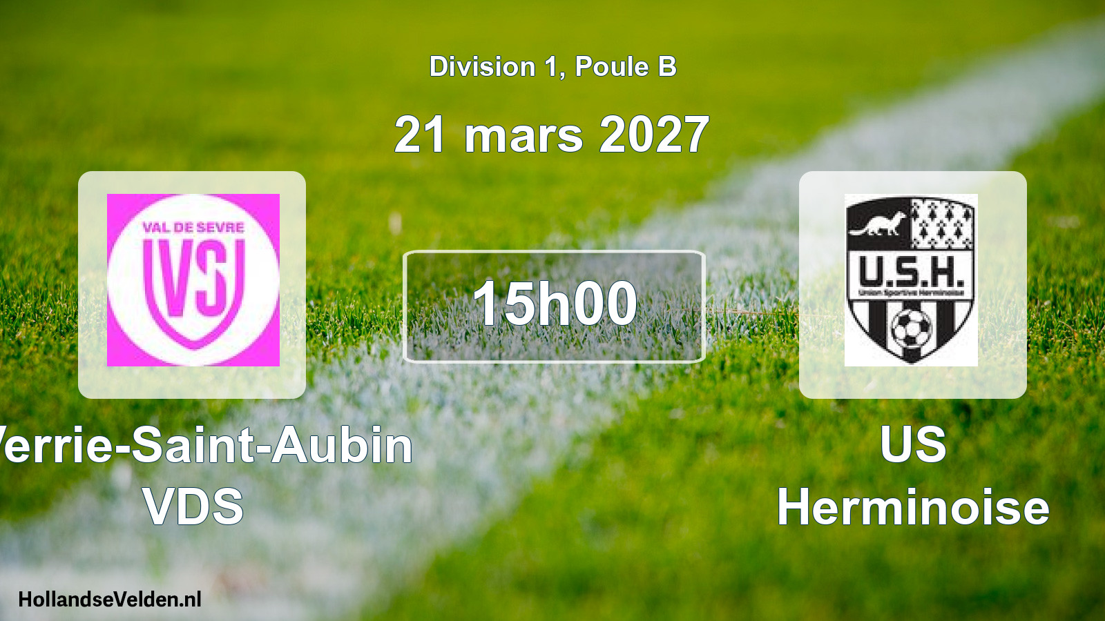 Geplande wedstrijd: Verrie-Saint-Aubin VDS - US Herminoise (21 maart 2027)