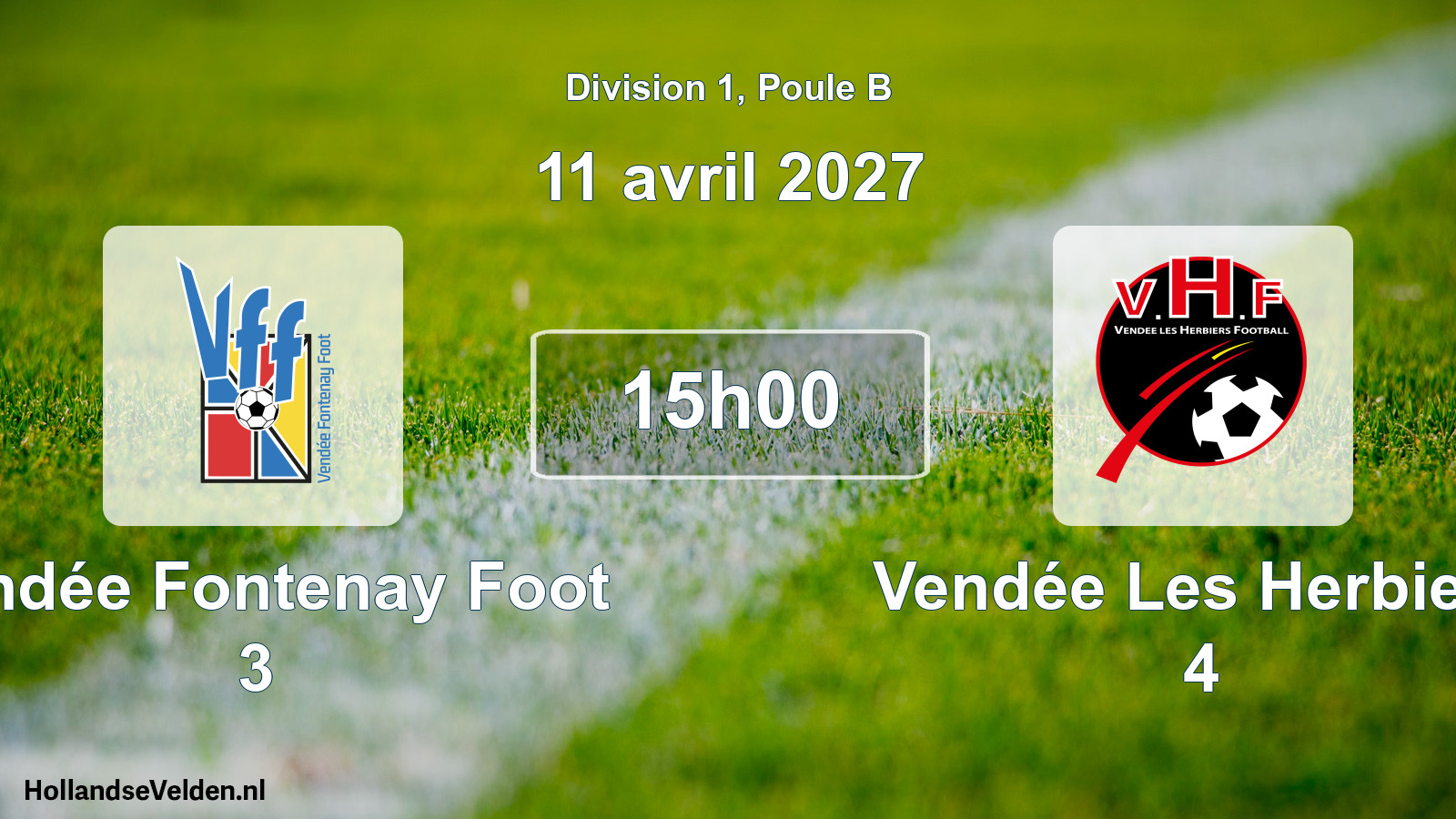 Scheduled Match: Vendée Fontenay Foot 3 - Vendée Les Herbiers 4 (11 April 2027)