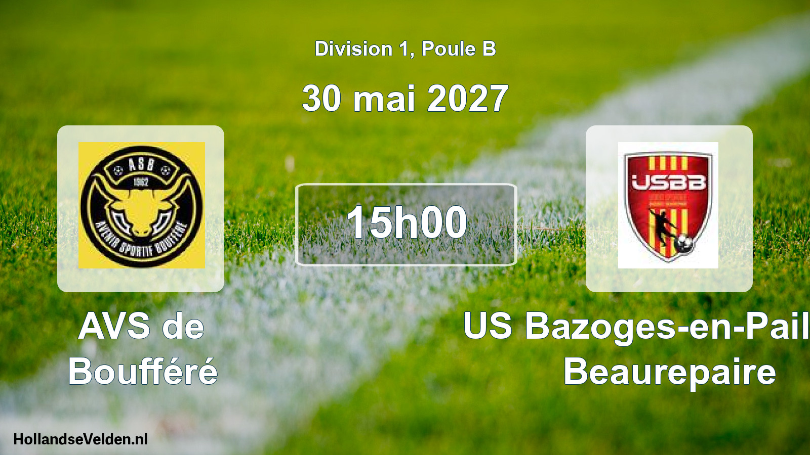 Scheduled Match: AVS de Boufféré - US Bazoges-en-Paillers Beaurepaire (30 May 2027)