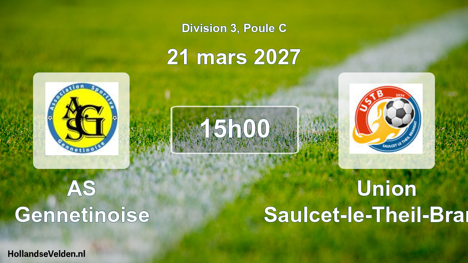 Match programmé: AS Gennetinoise - Union Saulcet-le-Theil-Bransat (21 mars 2027)