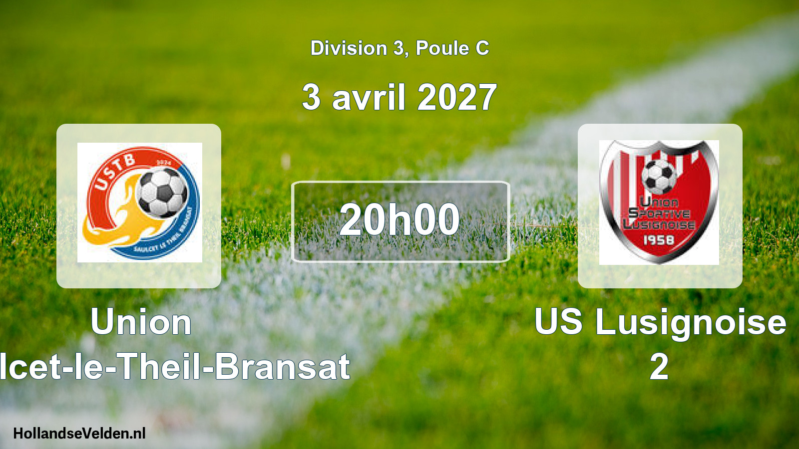 Match programmé: Union Saulcet-le-Theil-Bransat - US Lusignoise 2 (3 avril 2027)