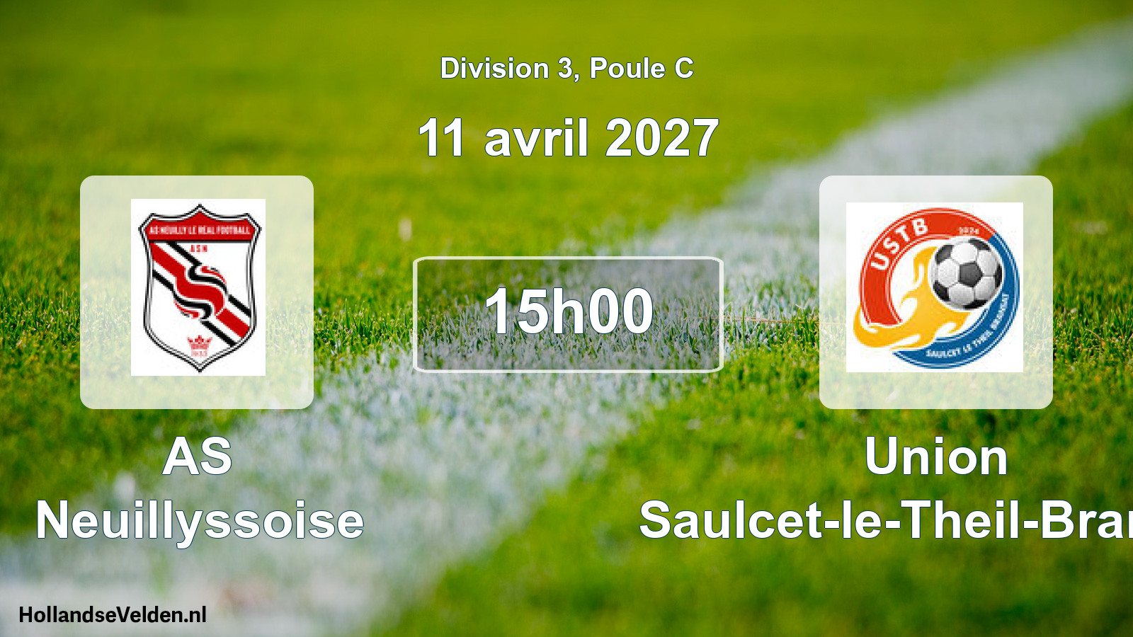 Match programmé: AS Neuillyssoise - Union Saulcet-le-Theil-Bransat (11 avril 2027)