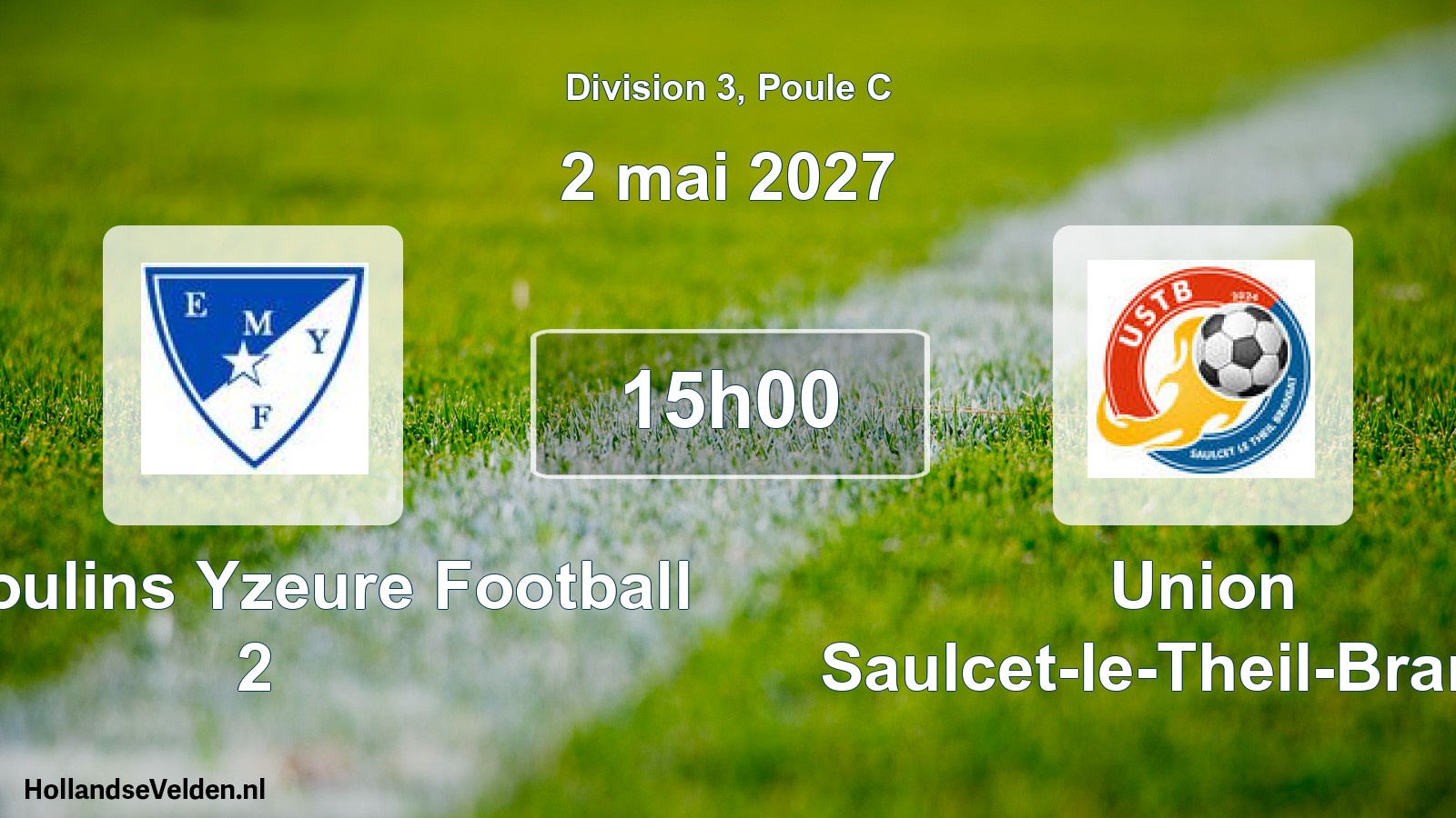 Match programmé: Et. Moulins Yzeure Football 2 - Union Saulcet-le-Theil-Bransat (2 mai 2027)