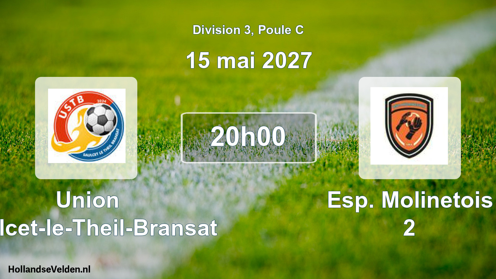 Match programmé: Union Saulcet-le-Theil-Bransat - Esp. Molinetois 2 (15 mai 2027)