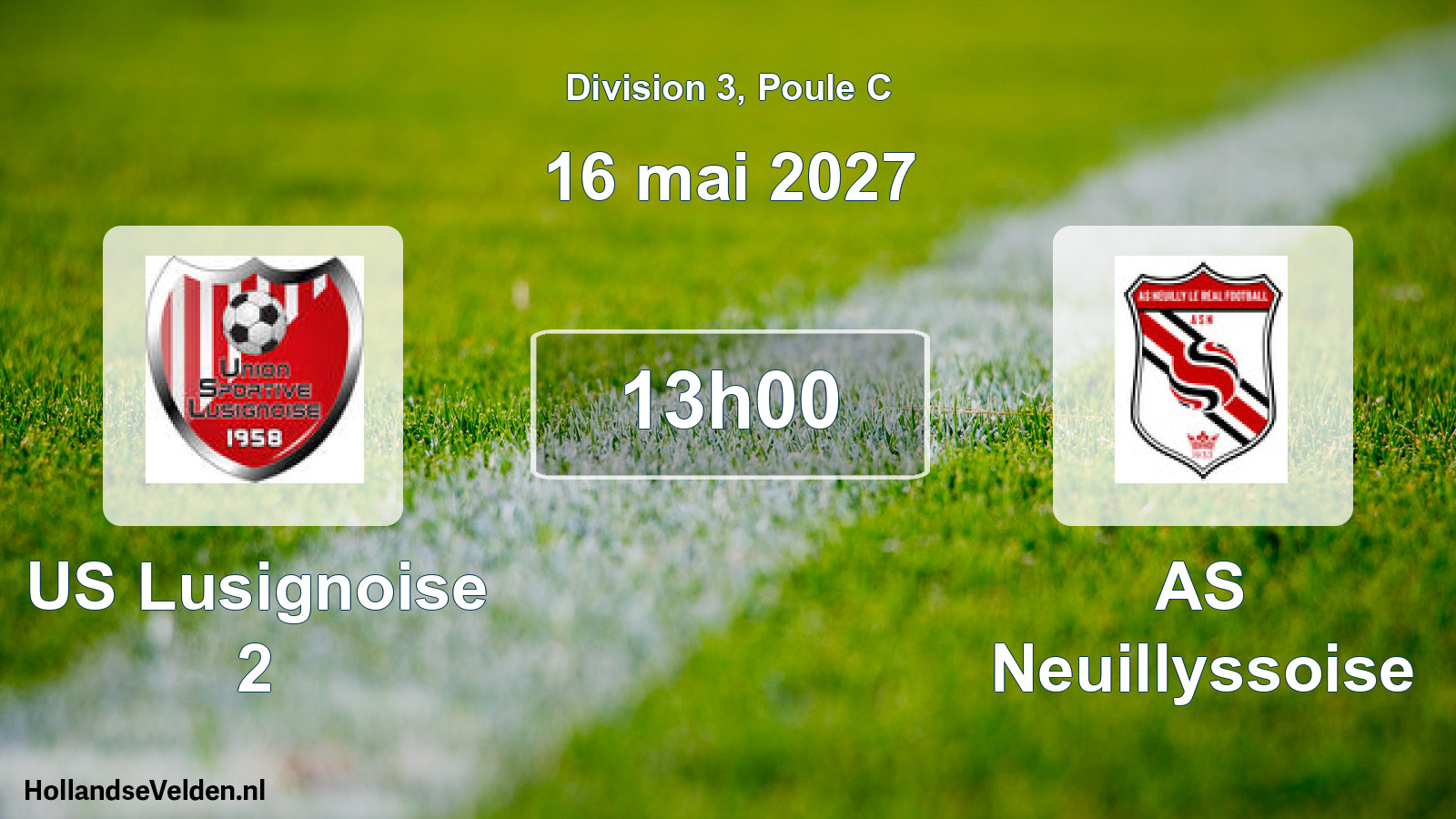 Match programmé: US Lusignoise 2 - AS Neuillyssoise (16 mai 2027)