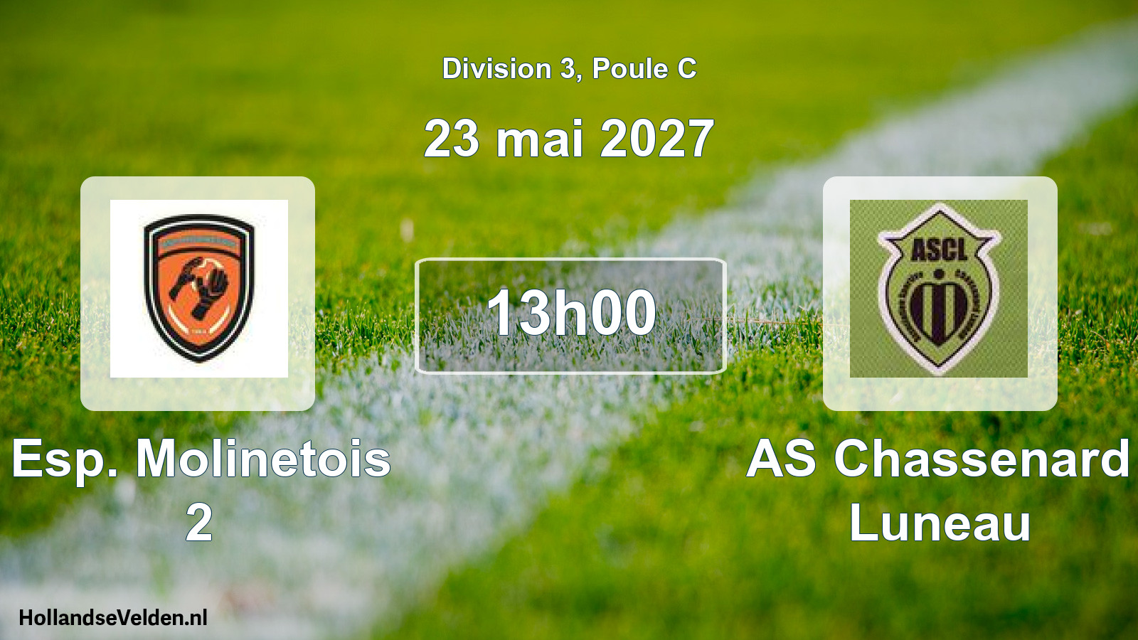 Match programmé: Esp. Molinetois 2 - AS Chassenard Luneau (23 mai 2027)