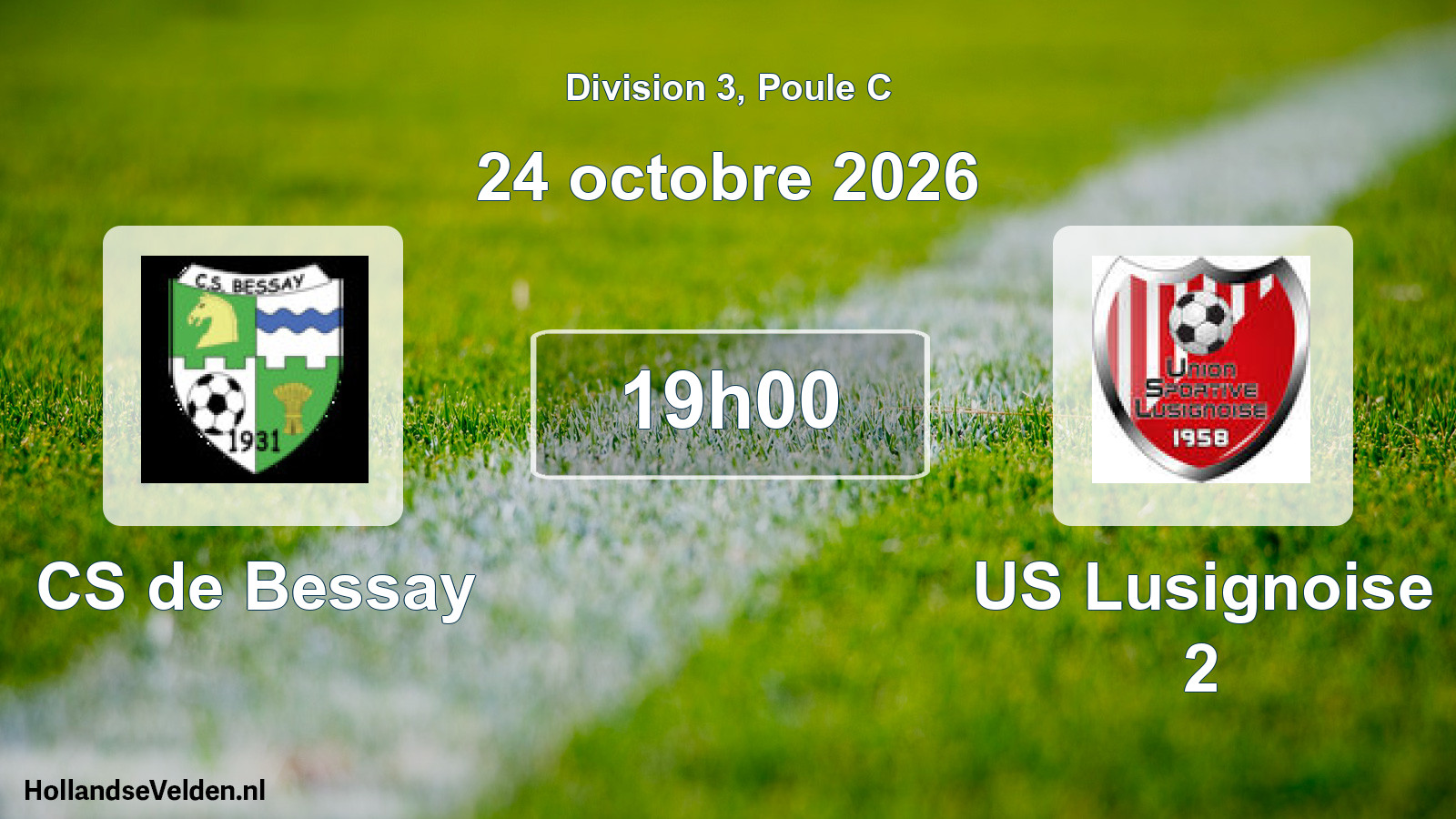 Match programmé: CS de Bessay - US Lusignoise 2 (24 octobre 2026)